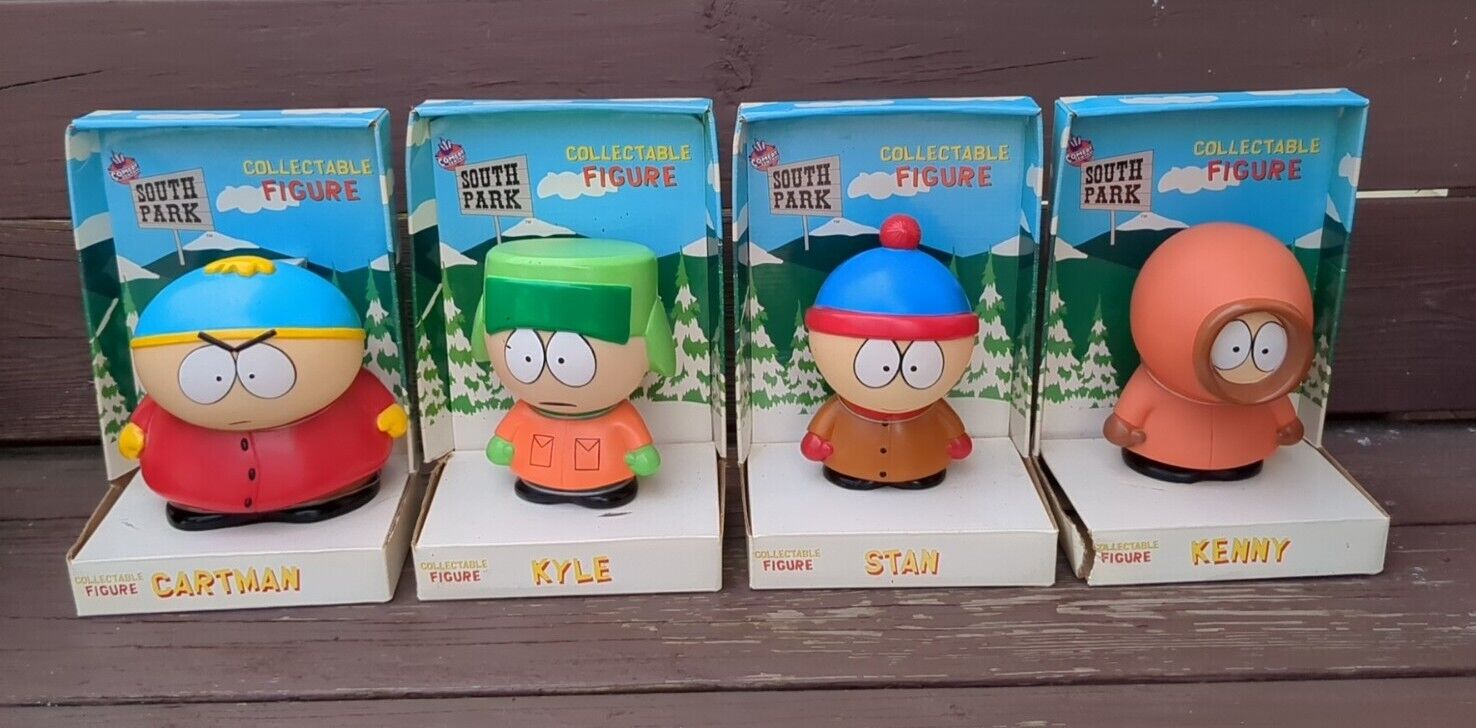 RARE 1998 South Park Collectible 5.5 Inch Figure Comedy Central Set Of 4