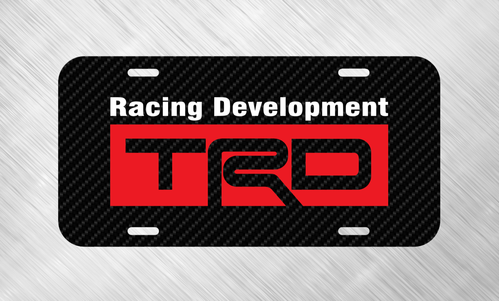 New For Toyota TRD Racing Development License Plate Auto Car Tag  
