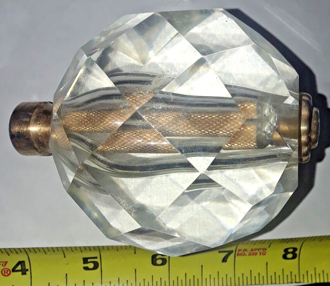 LARGE CUT CRYSTAL? FINIAL?  Not sure what it is from