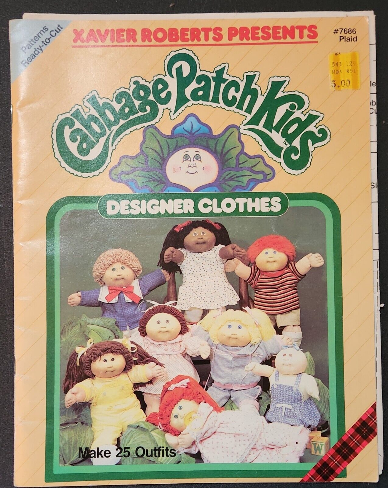 Vintage Xavier Roberts Presents Cabbage Patch Kids Designer Clothes Patterns