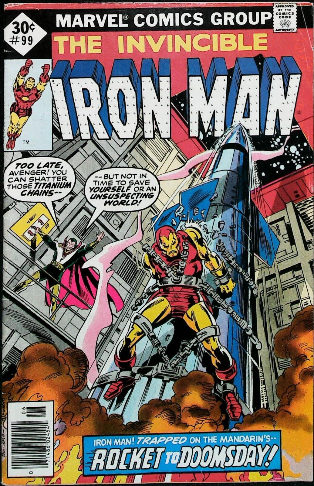 Iron Man #99 Vol 1 (1977) *Madame Masque & Mandarin Appearance* - Mid Grade