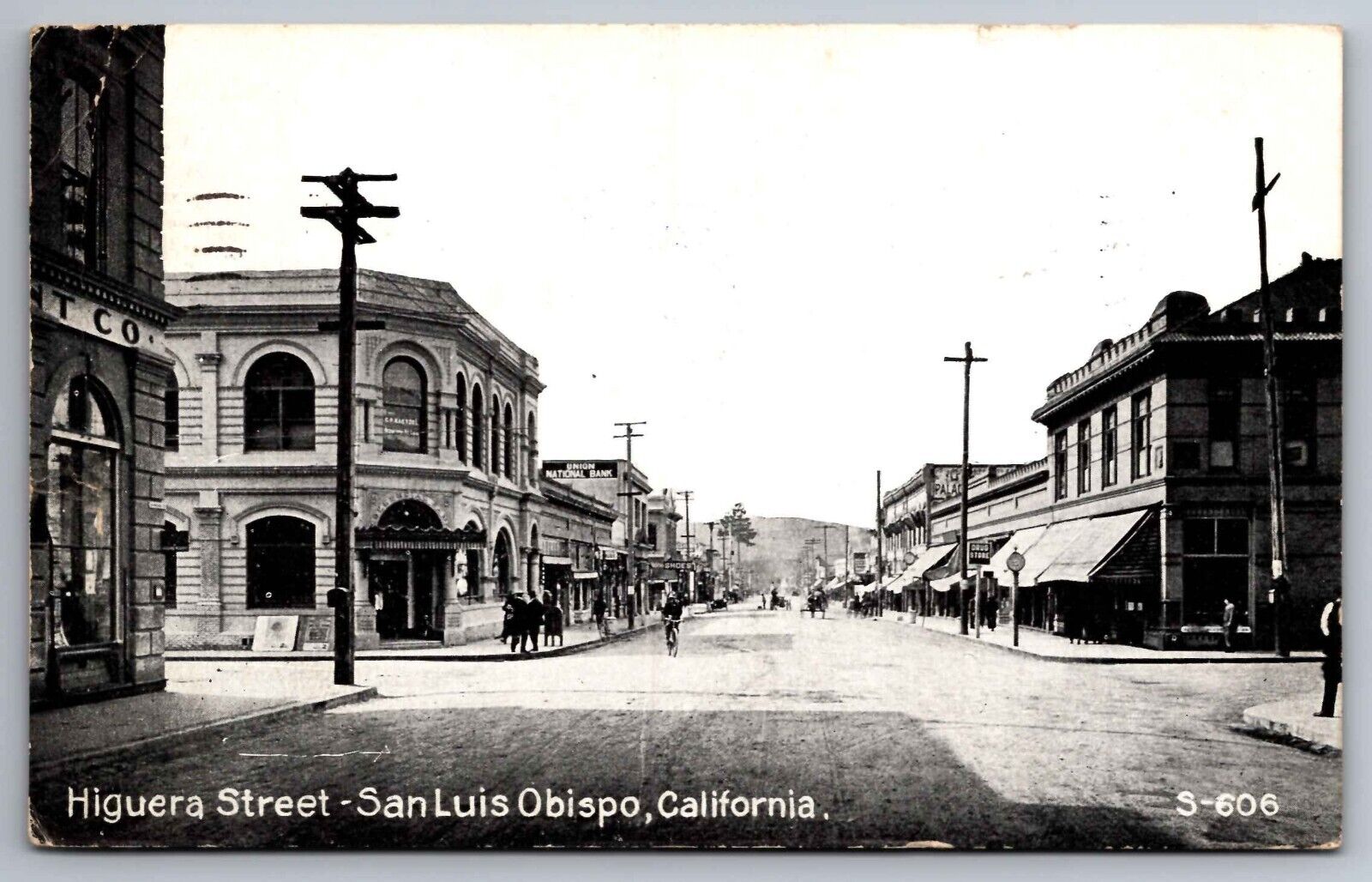 Postcard RPPC Higuera Street San Luis Obispo California #S606 Pos.  G 4