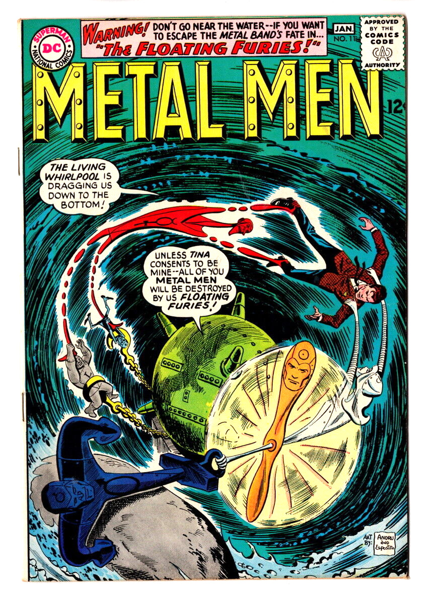 Metal Men #11, The Floating Furies   Dec. 1964 - Jan. 1965, HIGHER GRADE