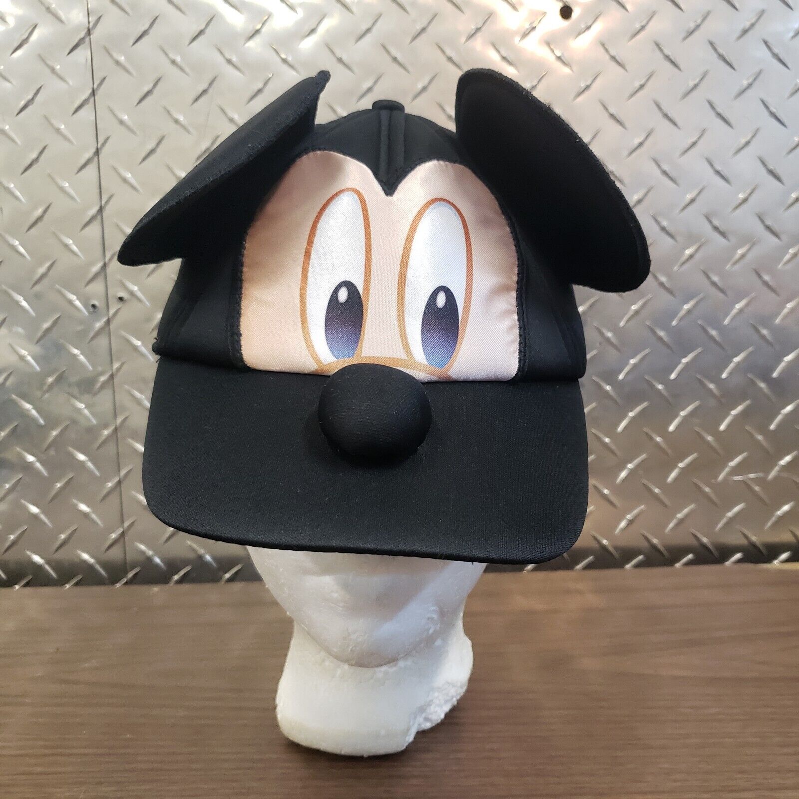 Black Mickey Mouse Cap With Nose And Ears, Disney On Ice
