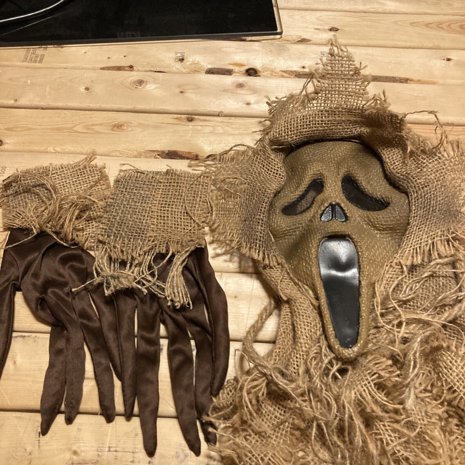 SCARECROW Youth GHOSTFACE Mask Scream 4 Burlap Ghost Face HORROR Halloween