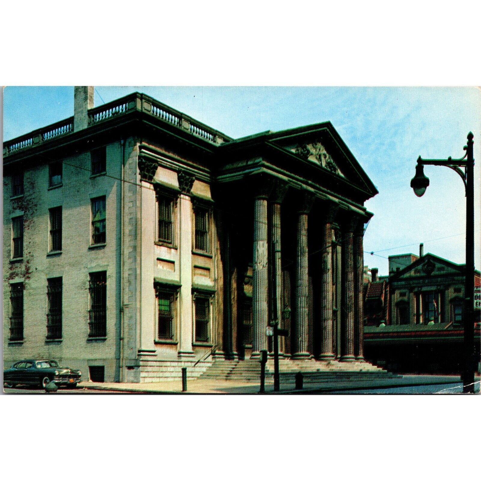 Vintage Postcard First Bank Of The United States Philadelphia PA Kodachrome