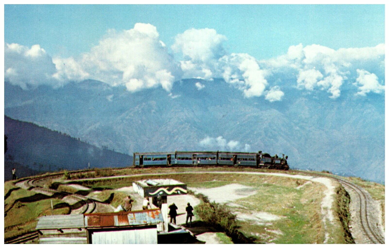 Darjeeling- Himalayan India Himalayan Train on Ghoom Loop on Indian Railway   