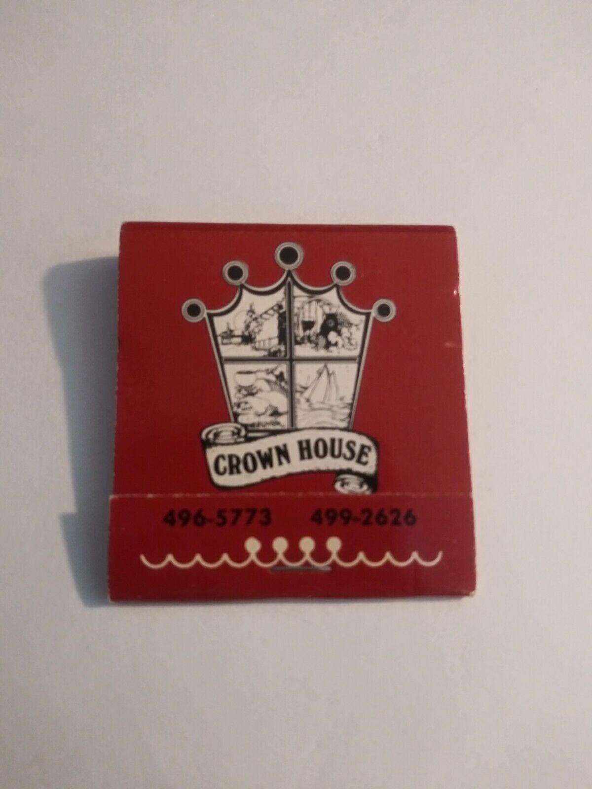 Vintage Matches From The Crown House Gourmet Restaurant Laguna Niguel California