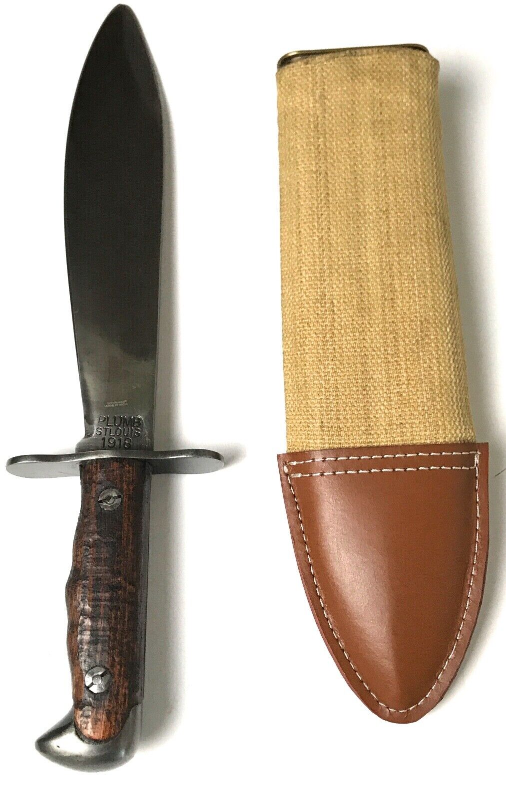 WWI US ARMY M1917 BOLO KNIFE & CARRY SCABBARD