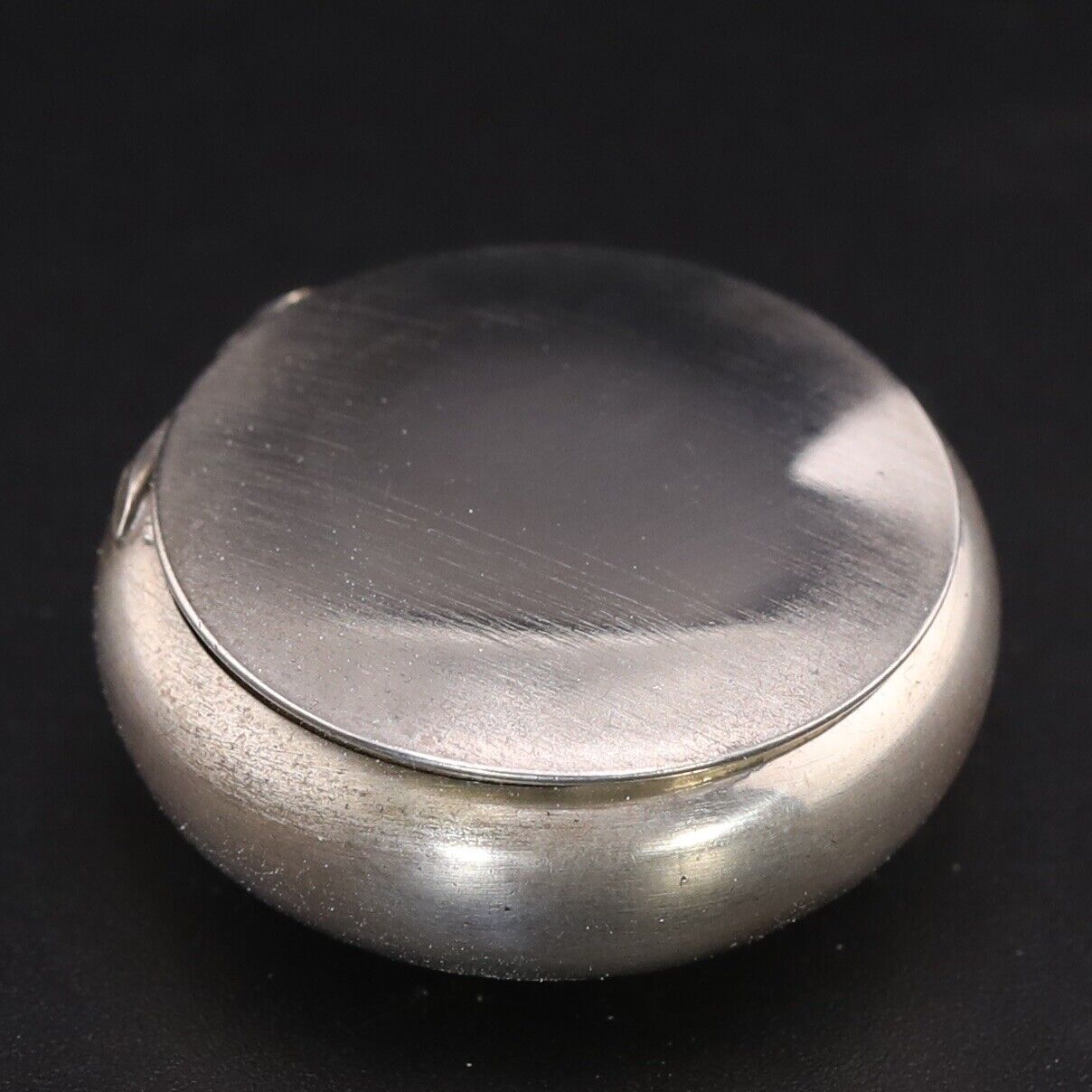 VTG Sterling Silver - B Co. Signed Antique Round Pill Box Container - 6.5g