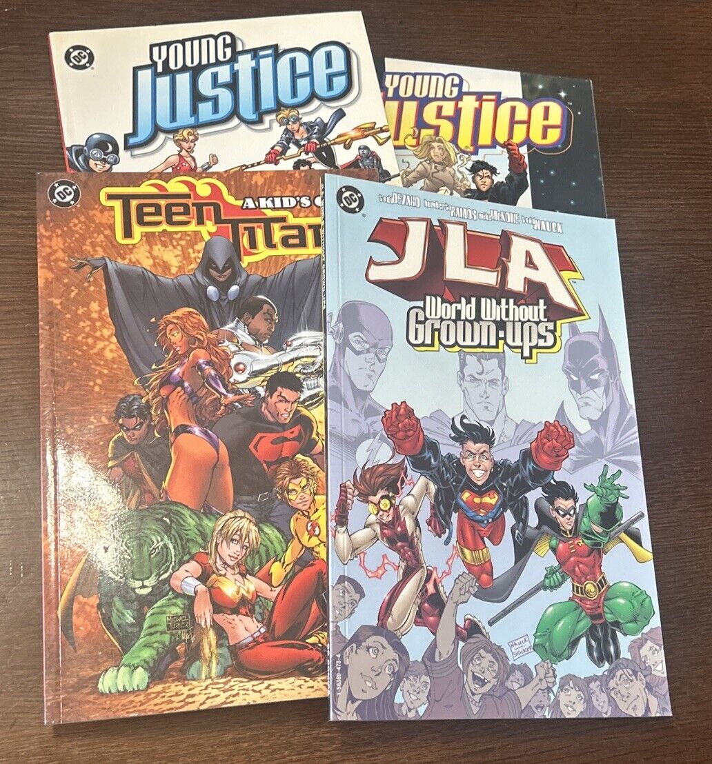 Young Justice A League of Their Own Sins Of Youth TEEN TITANS JLA 4 TPB lot