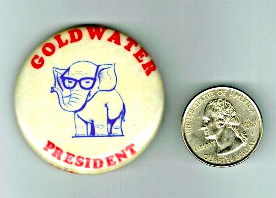 Barry Goldwater - 1964  Button / pin  pinback       #  3