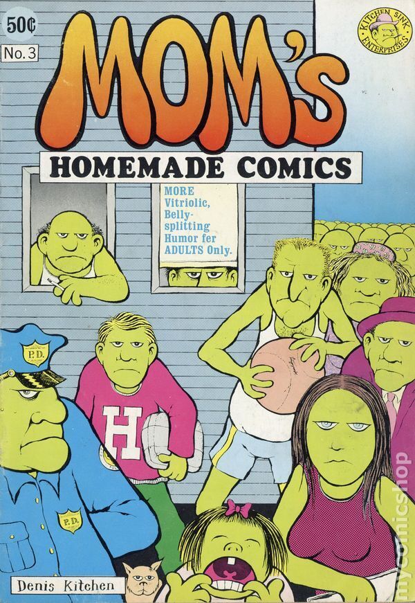 Mom's Homemade Comics #3, 3rd Printing VG 1972 Stock Image Low Grade