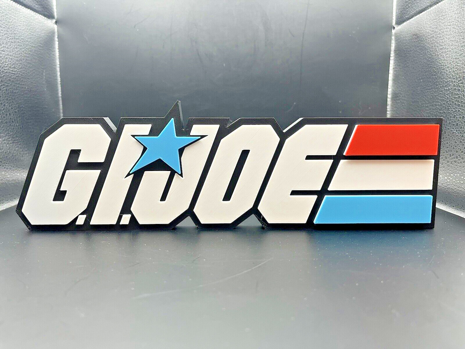 G.I. Joe Logo Sign Display | 3D Wall Desk Shelf Art
