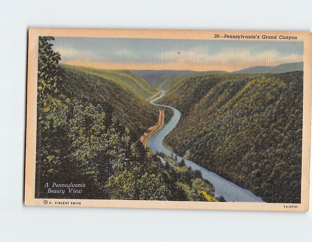 Postcard Pennsylvanias Grand Canyon Pennsylvania