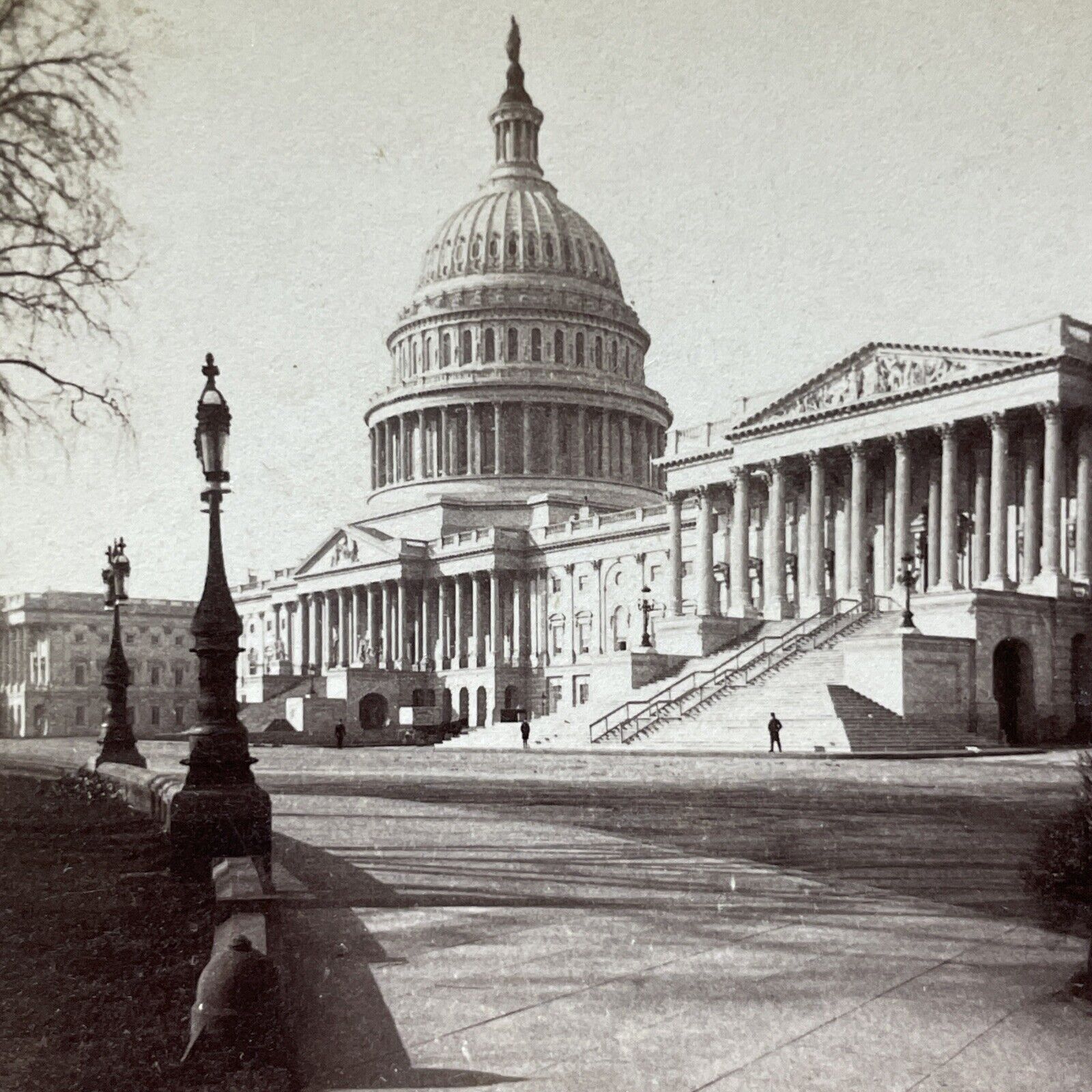 Antique 1898 The Capitol Building Washington DC Stereoview Photo Card V3261