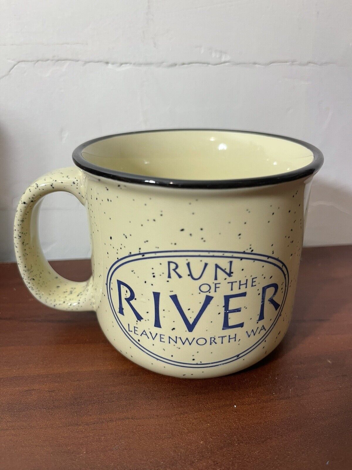 Run Of The River Leavenworth WA Speckled Mug