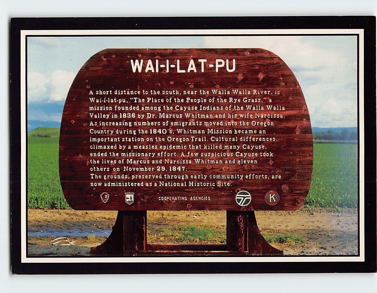 Postcard Wai I Lat Pu Walla Walla Washington USA