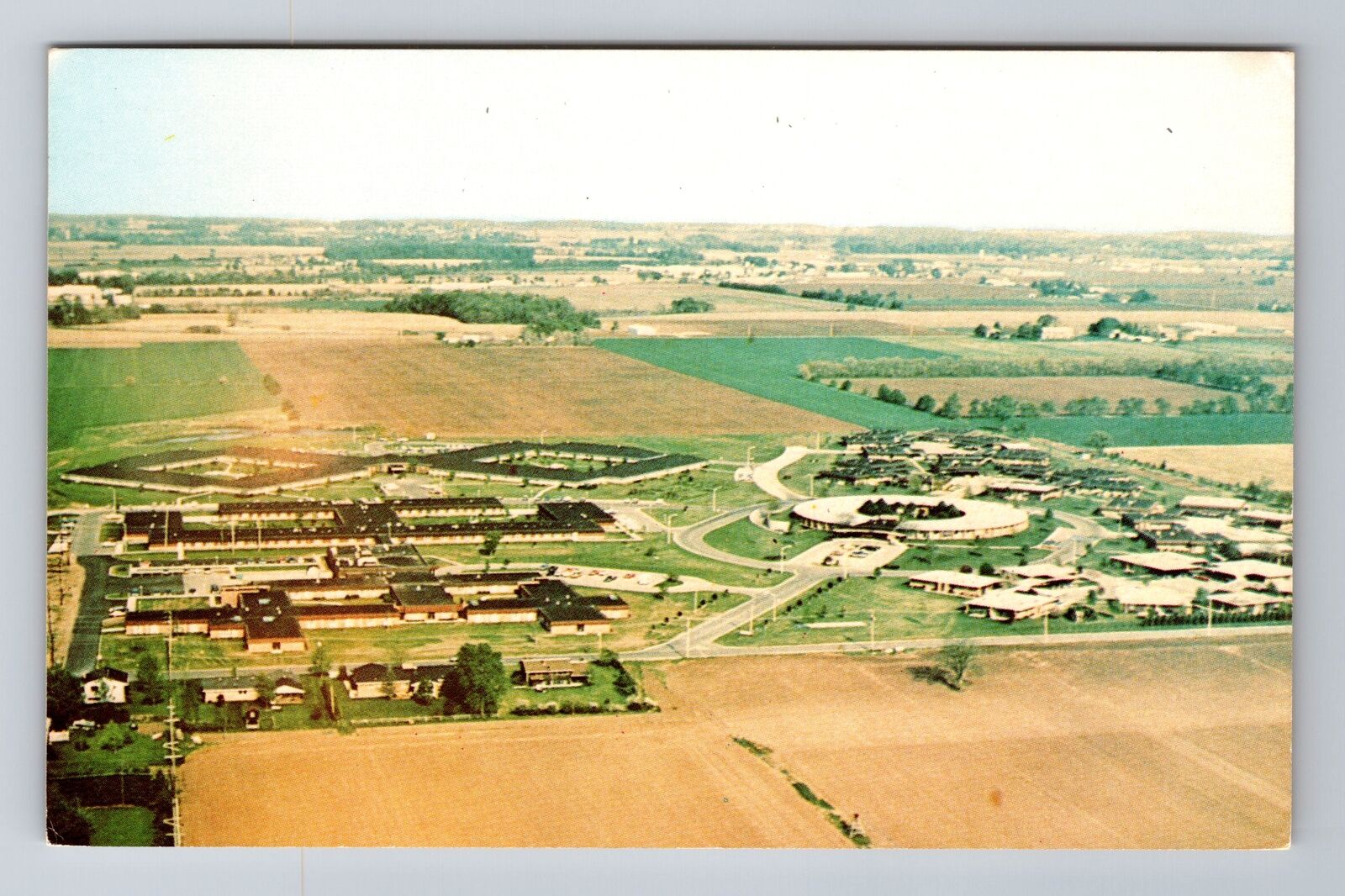 Goshen IN-Indiana, Aerial Greencroft Nursing Home, Advertising Vintage Postcard