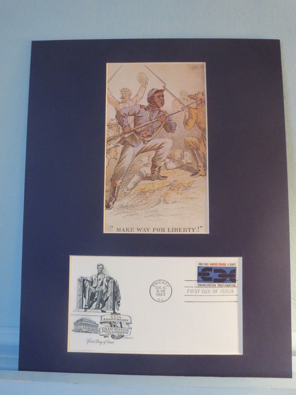Black Soldiers Rally to Union Cause & Emancipation Proclamation First Day Cover