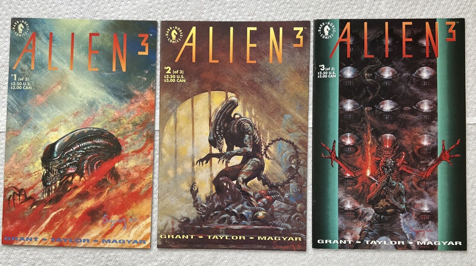 Alien 3 Comic Books lot of 3 (full collection)
