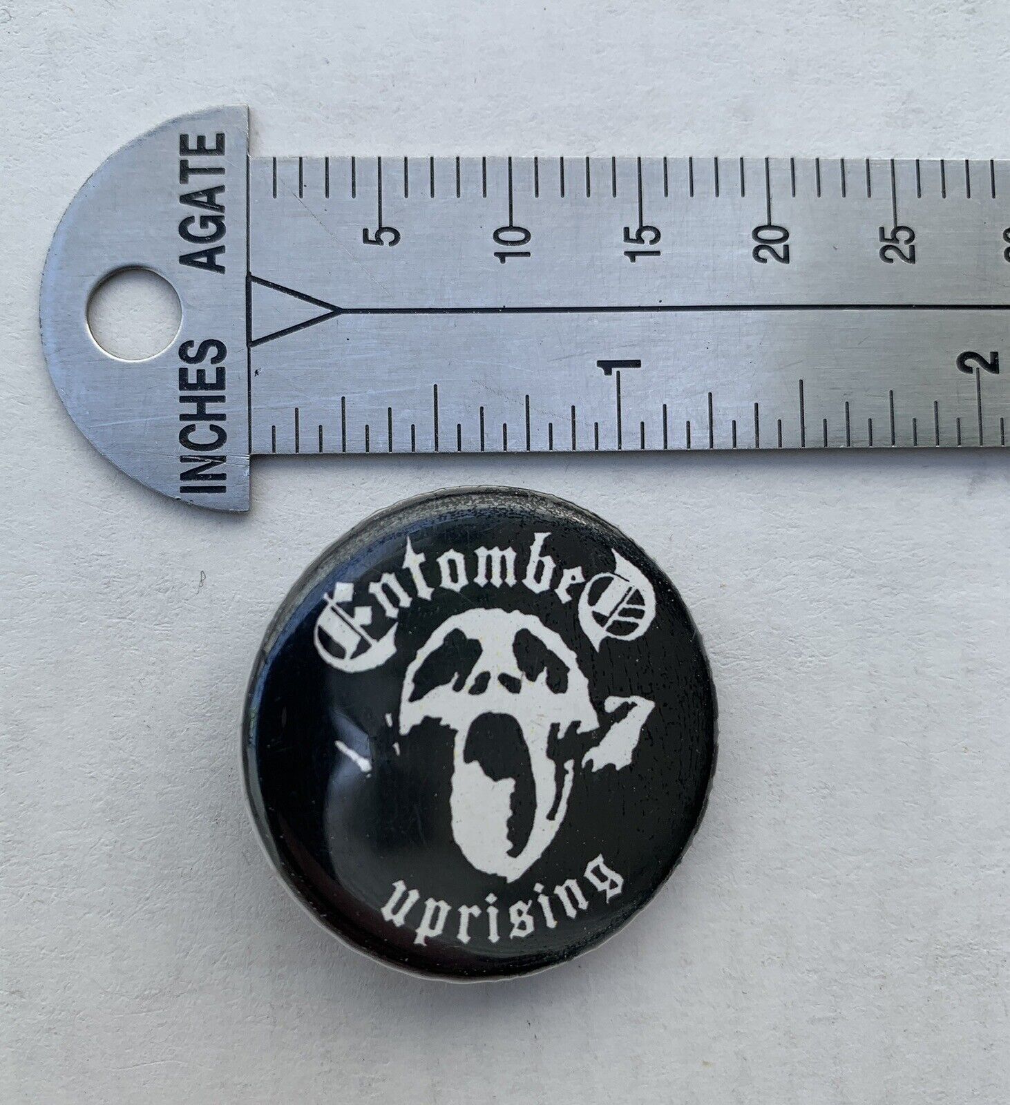 Entombed - Uprising Pin Back Button Jacket Pin Hat Pin Swedish Death Metal Band