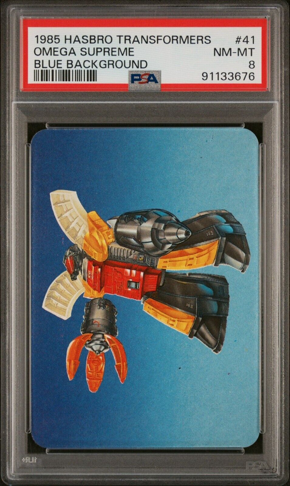 1985 Hasbro Transformers #41 Omega Supreme PSA 8