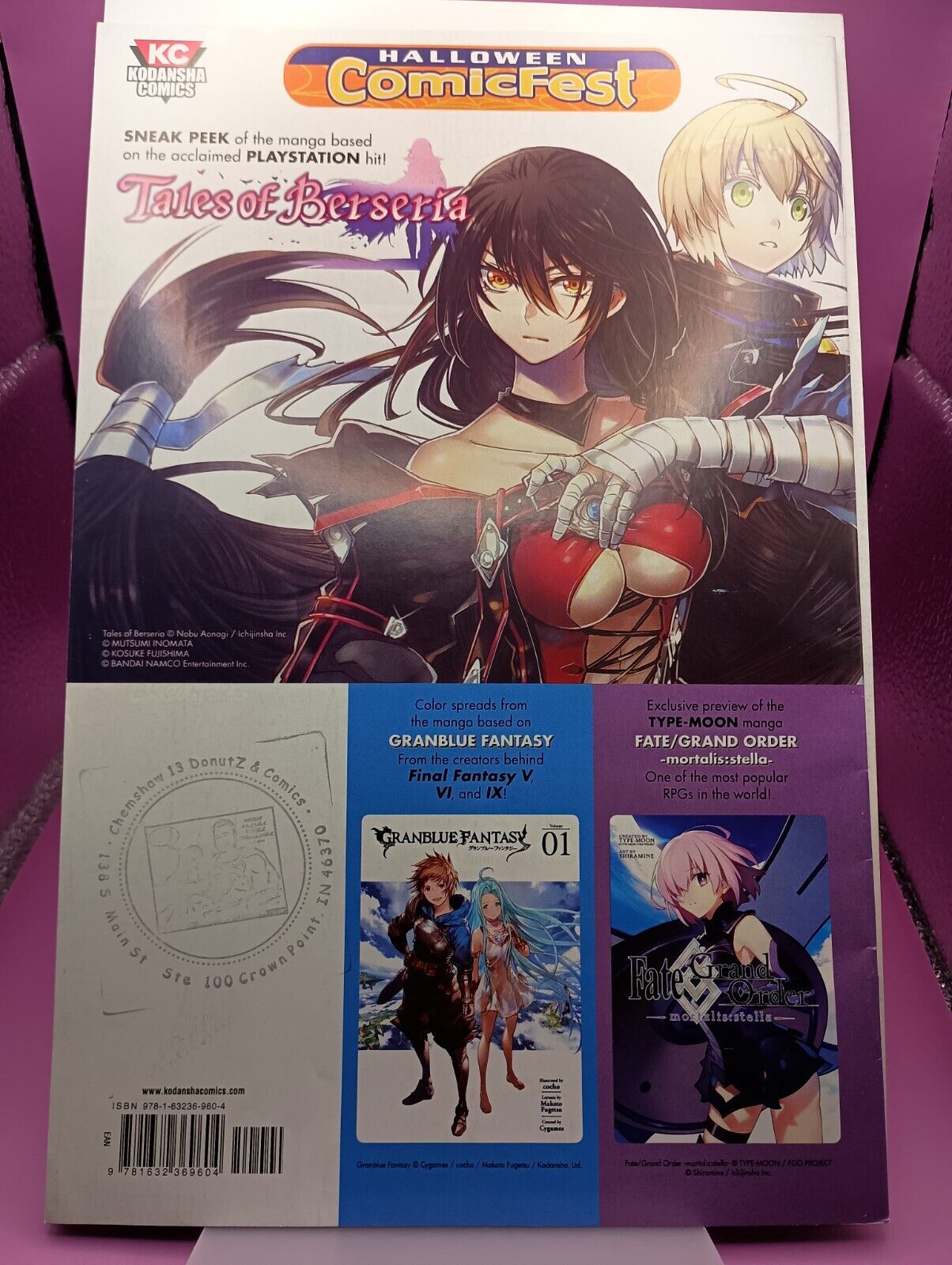 STAMPED 2019 Halloween Comicfest Tales of Berseria Promotional Giveaway Comic 