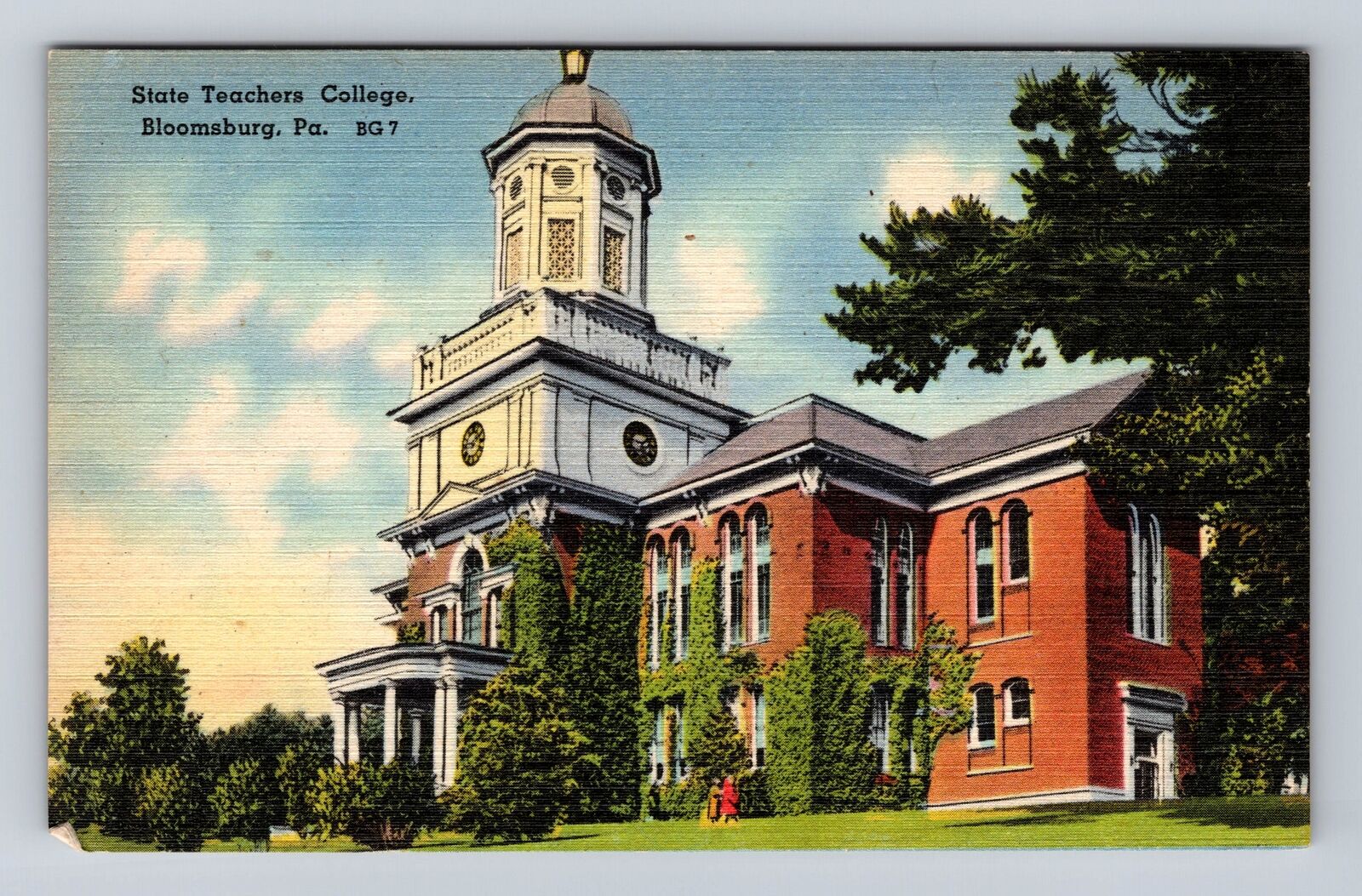 Bloomsburg PA-Pennsylvania, State Teachers College, Antique Vintage Postcard