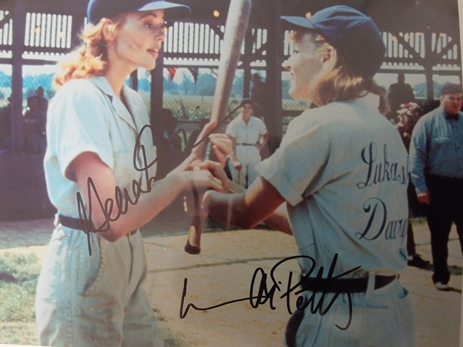 Geena Davis Lori Petty Signed Photo league of their own