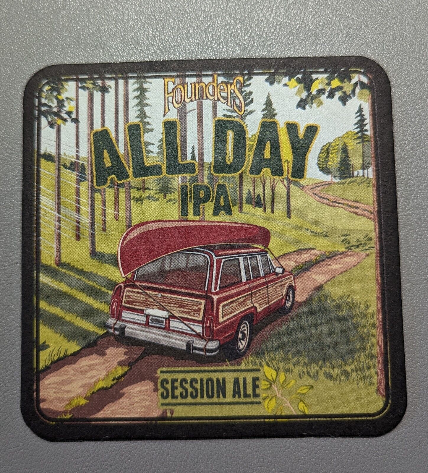 Beer Coaster Founders Brewery 2022 All Day IPA Grand Rapids Michigan 
