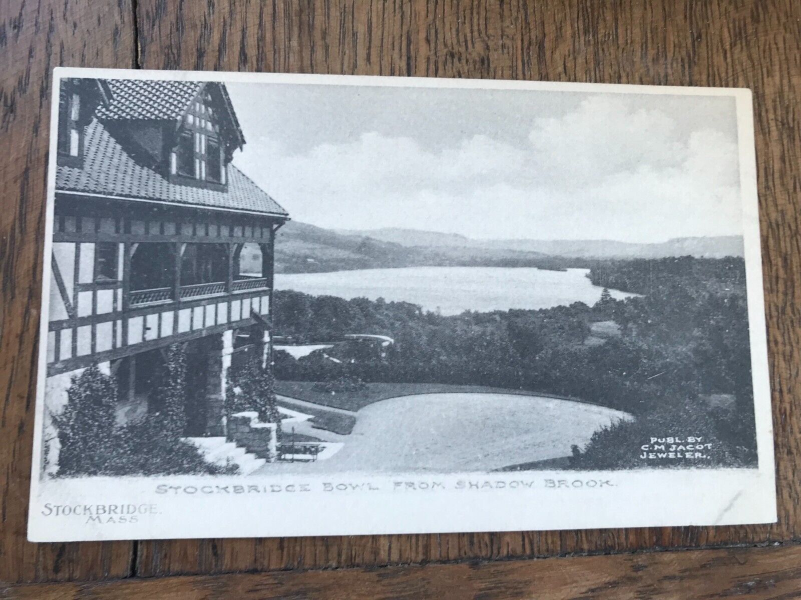 Stockbridge Bowl from Shadow Brook Stockbridge Massachusetts Postcard