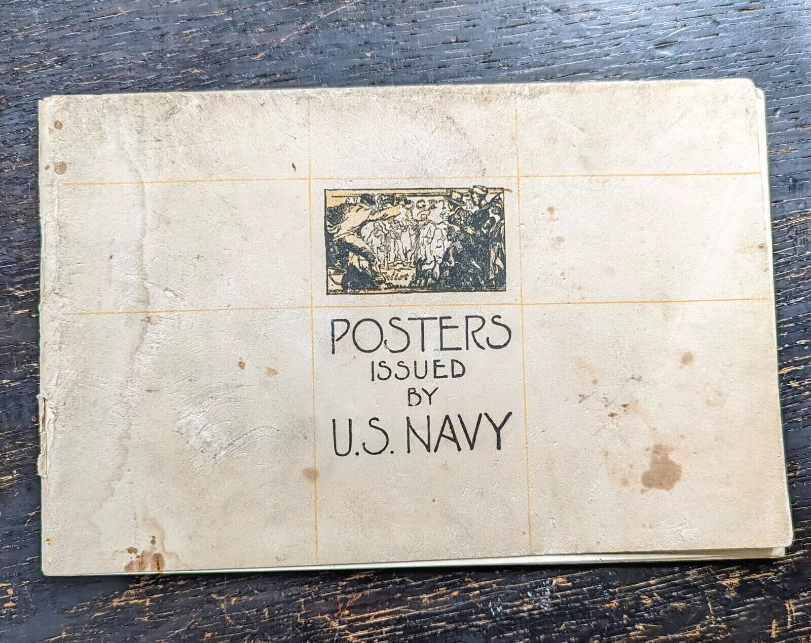 Original 1918 WW1 Navy Poster Booklet