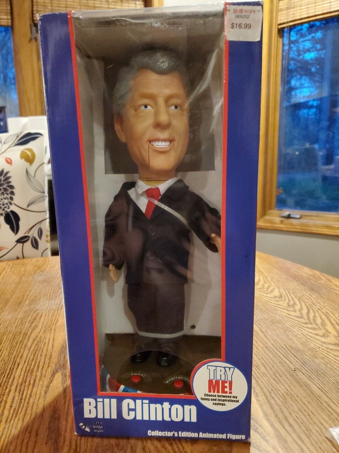 2004 Bill Clinton Talking Gemmy Doll Collector\'s Edition Animated Figure Vintage