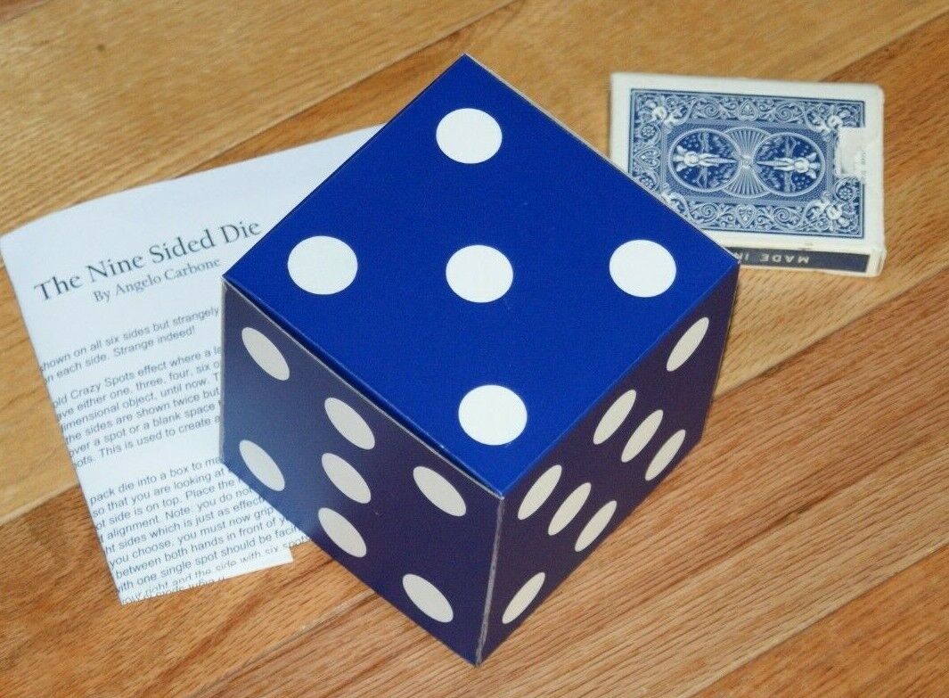 Nine Sided Die (Angelo Carbone) -- the classic spot card in 3-dimensions    TMGS