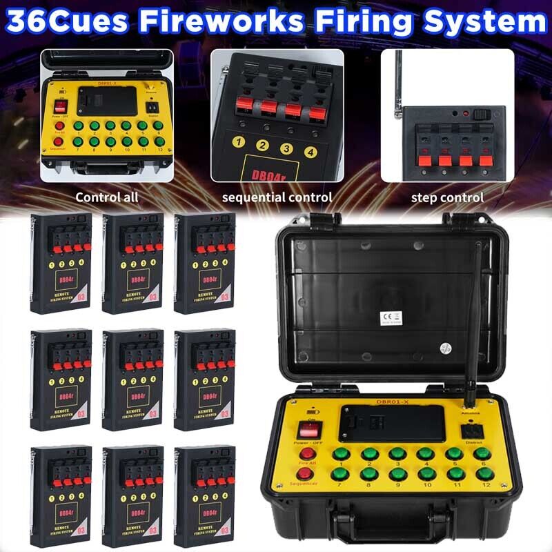 U`KING 500M distance+24 Cues Fireworks Firing System remote Control Equipment US