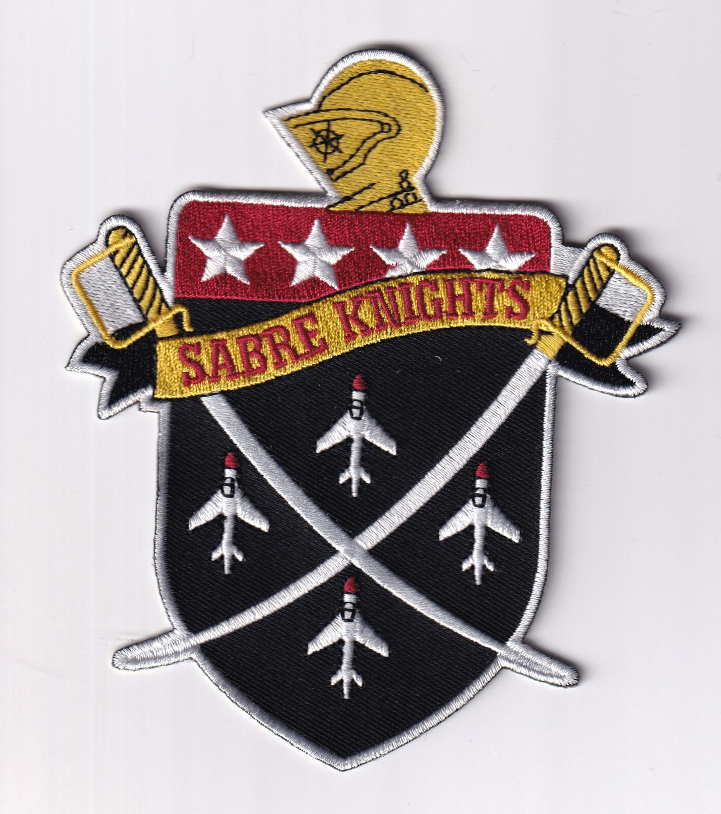 325th Fighter Interceptor Squadron (FIS) Sabre Knights, 5 inch Patch - Sew On