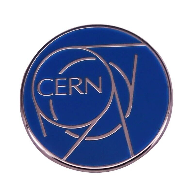 CERN European Nuclear Research Program Hadron Collider Physics Metal Pin Badge