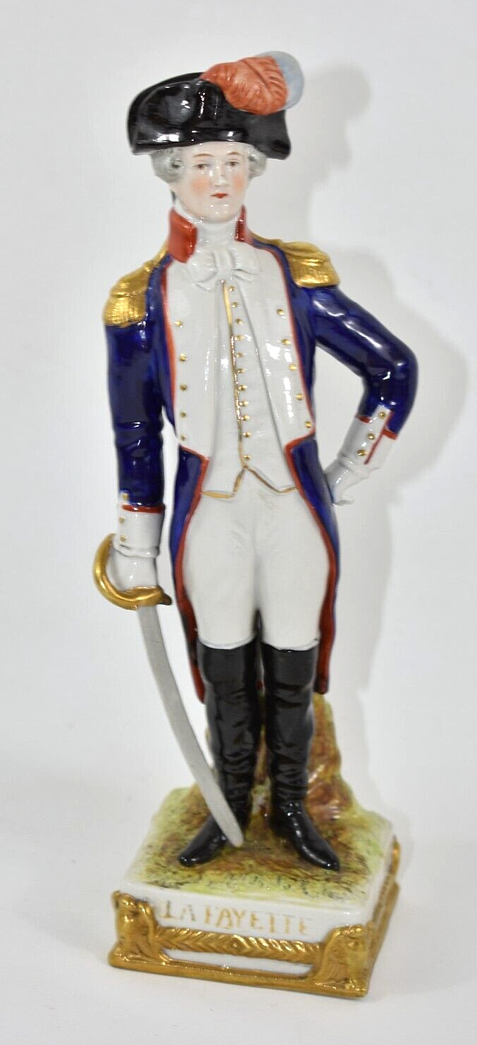 Scheibe-Alsbach Kister German Porcelain LAFAYETTE Napoleonic General Figurine