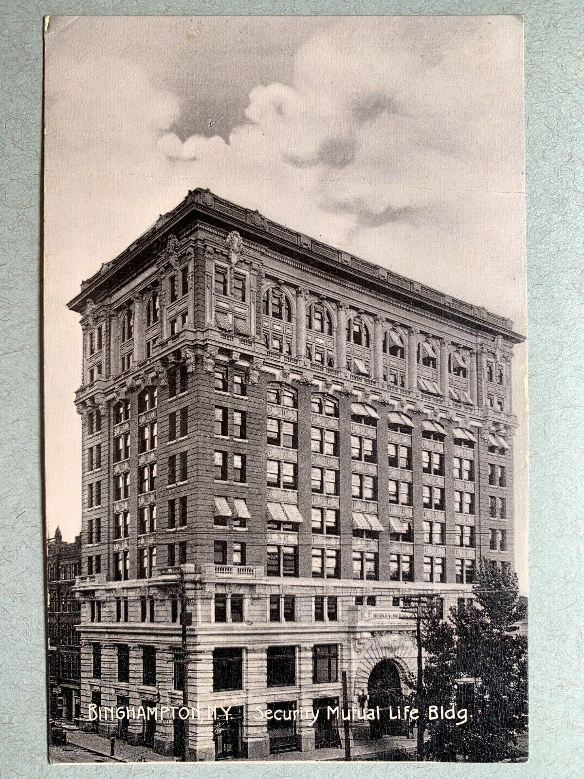 Postcard Binghamton NY - Security Mutual Life Insurance Building