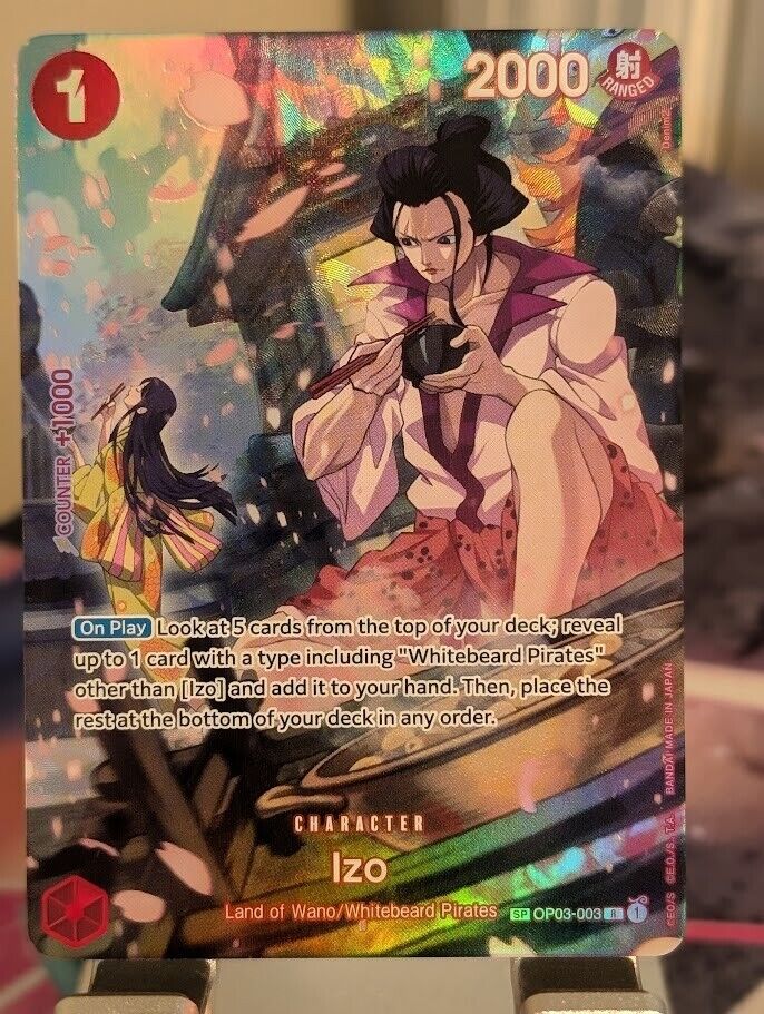 ONE PIECE Izo OP03-003 SP Alt Art OP07 500 Years In the Future English - NM