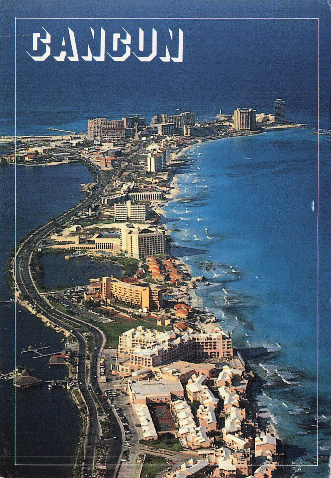 Continental Postcard Cancun Mexico