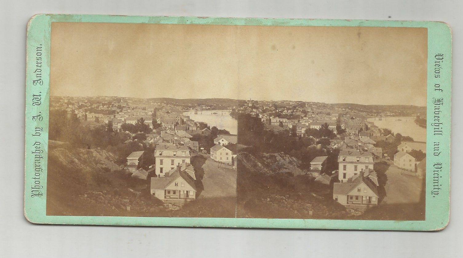STEREOCARD- VIEWS OF HAVERHILL, MASSACHUSETTS AND VICINITY/ ANDERSON
