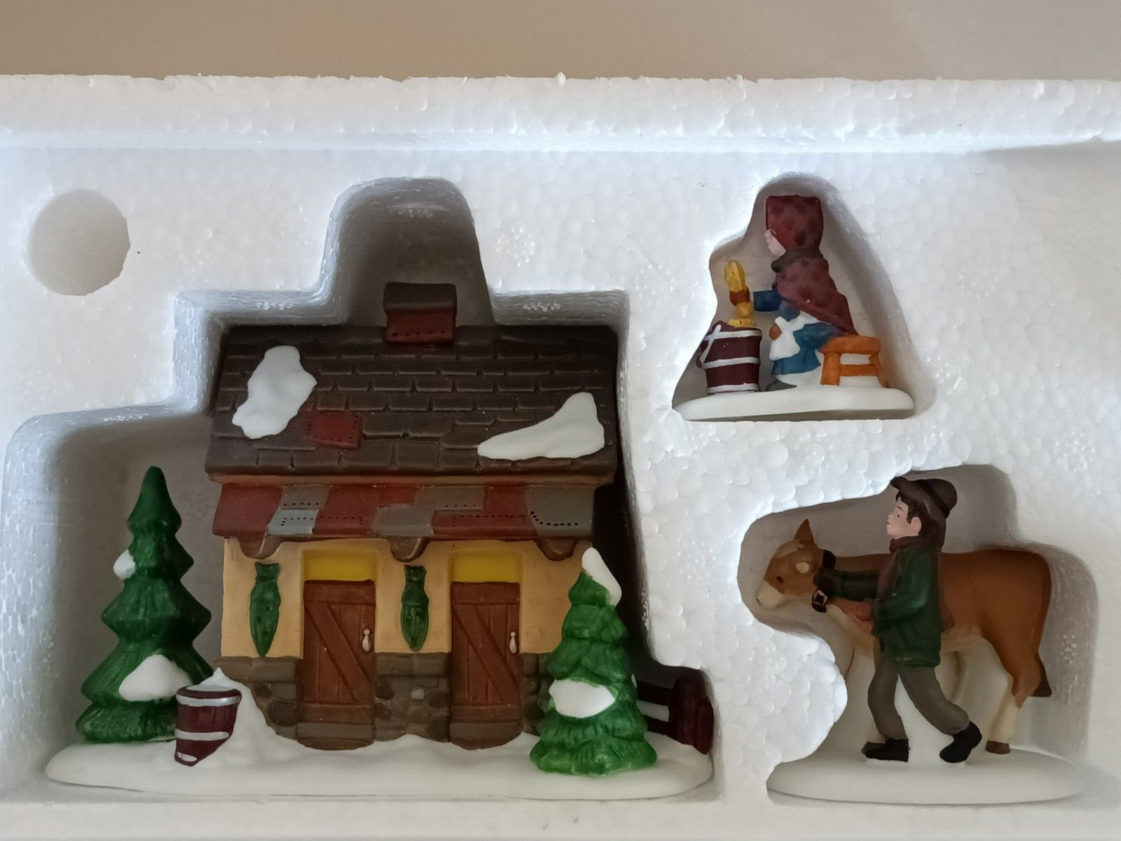 Department 56 Heritage Village Collection 'Tending the New Calves' Box #58395