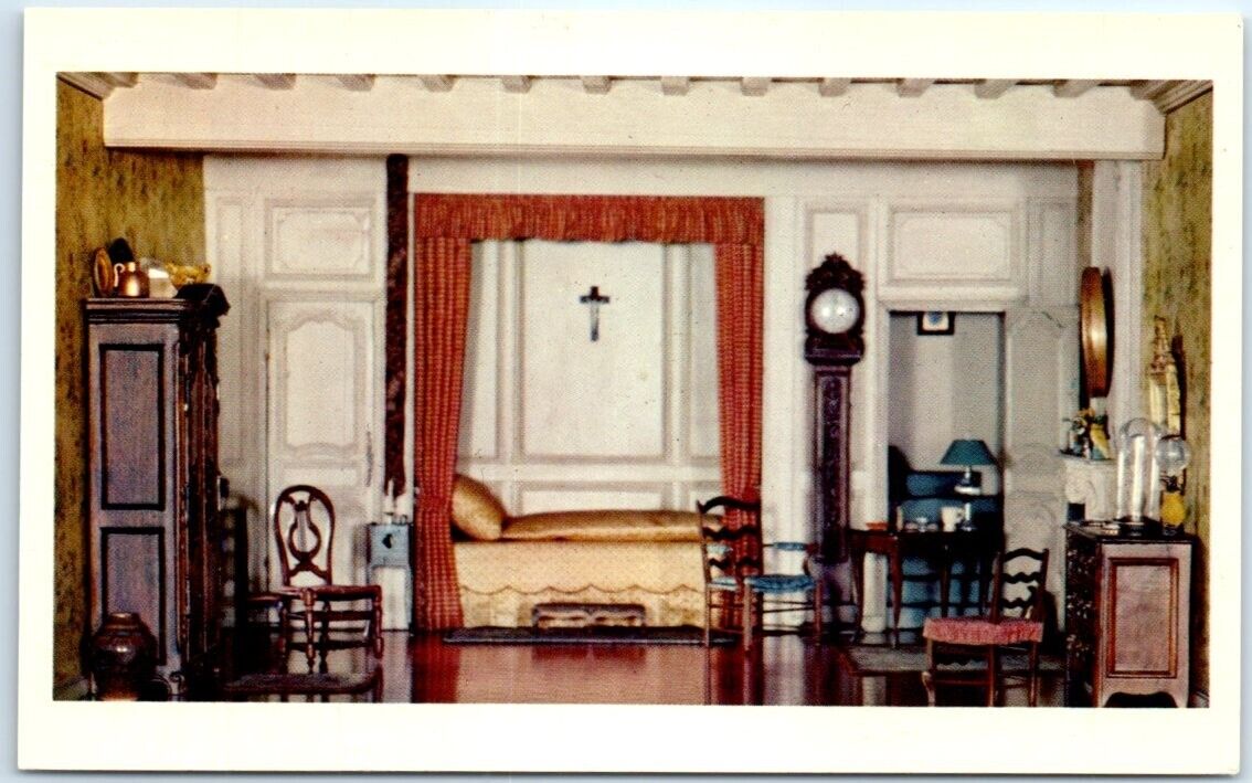 Postcard - Bedroom and Boudoir, Miniature Rooms, Art Institute Of Chicago, IL