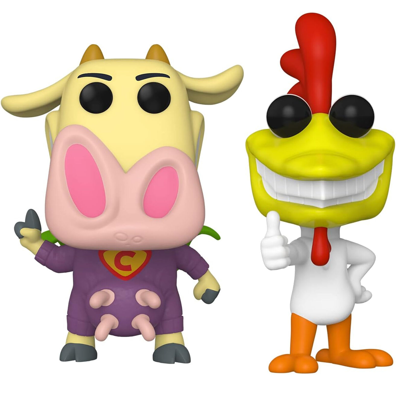 Funko Pop Lot Bundle of 2 Cow And Chicken - Chicken, Cow