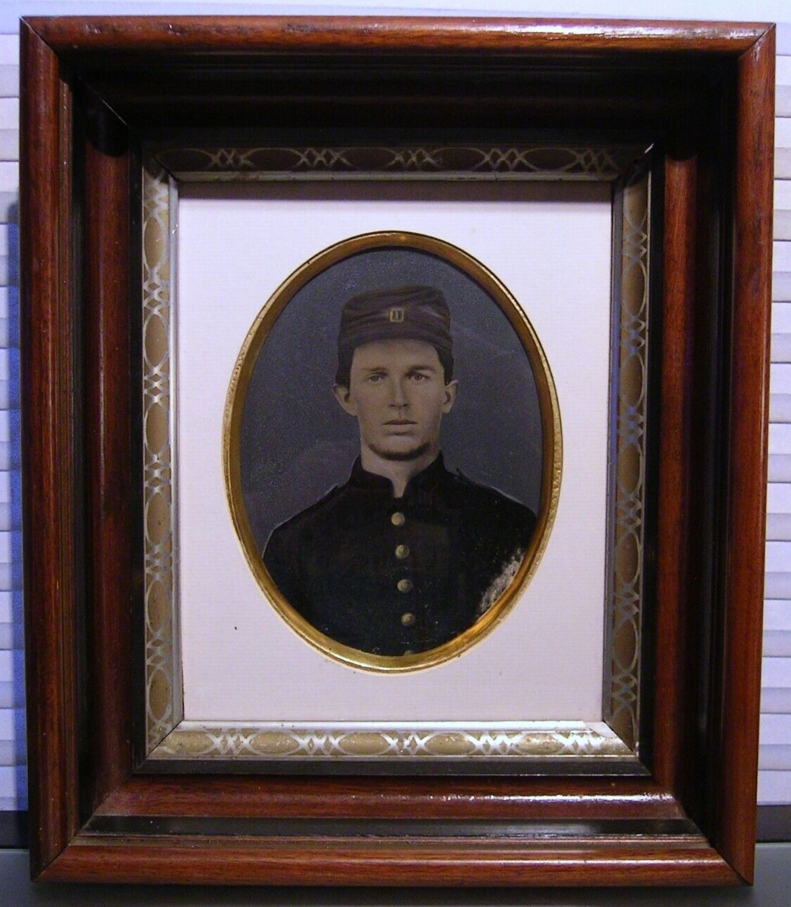 Antique Civil War Photograph of Union Soldier in Uniform