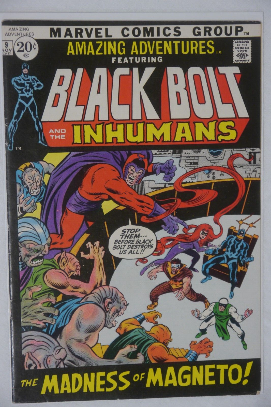 Amazing Adventures 9 Fine Marvel Comics Magneto Inhumans 