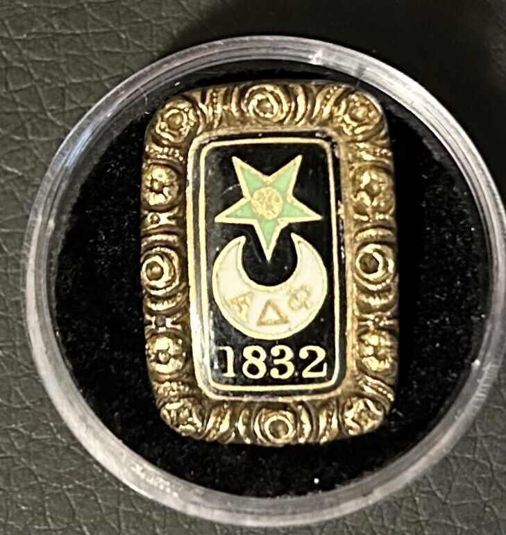 1858 Alpha Delta Phi Fraternity Sorority Pin Badge