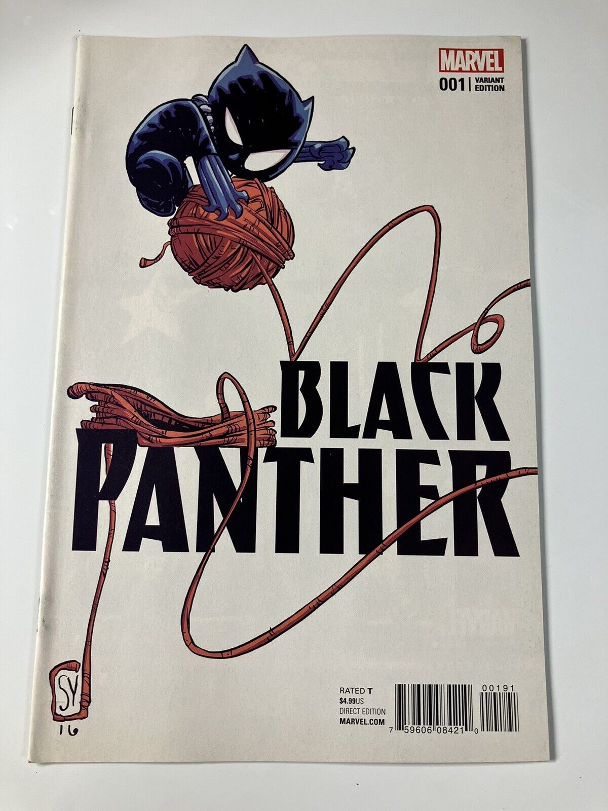💥BLACK PANTHER #1 (2016) MARVEL COMICS - SKOTTIE YOUNG ART - RARE COVER - VF+